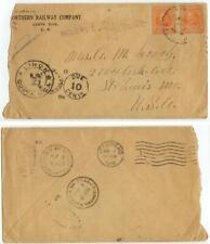 1914 Costa Rica Northern Railway Co cover - postage due - missent - to St Louis