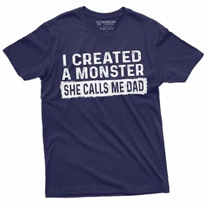 Men's Father's Day Gift T-shirt from Daughter Funny Dad Gift Fathers day Tees - Picture 1 of 9