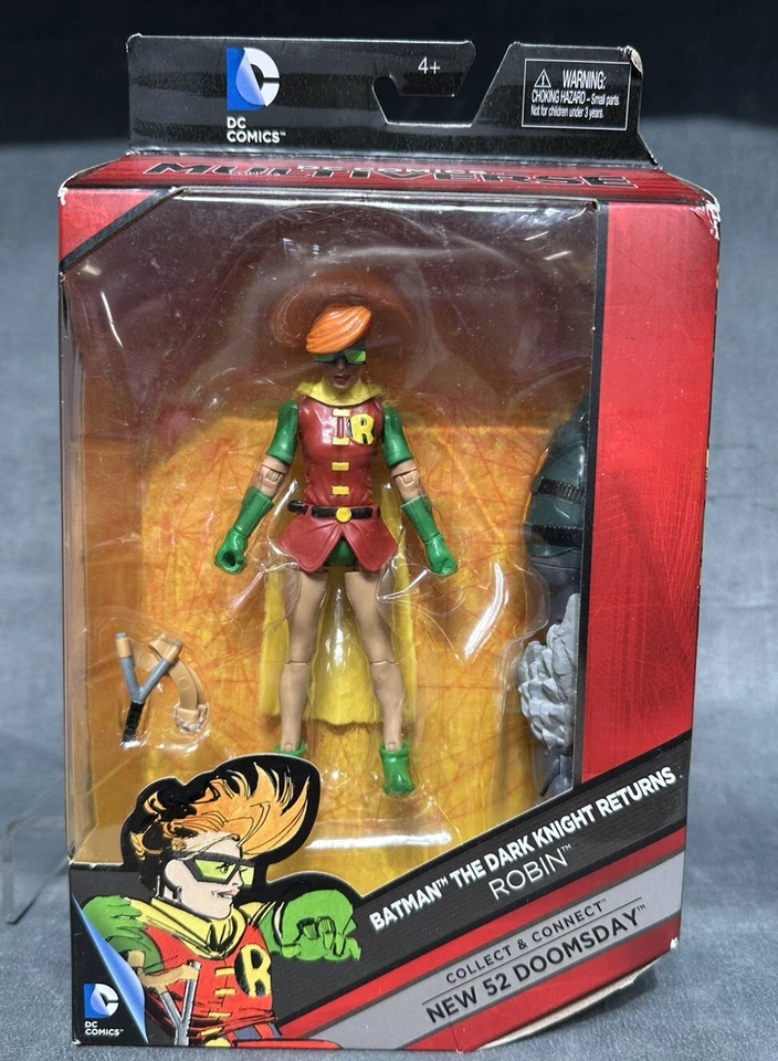 Nuevo en caja Mattel DC Multiverse Batman Dark Knight Returns Robin nuevo 52 Doomsday 2016 Foto 1 de 4