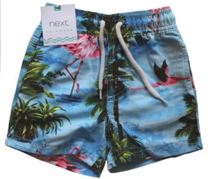 Baby Jungen BADESHORTS Tropical BLAU Print NEXT Badehose | 6-9 Monate - Bild 1 von 4