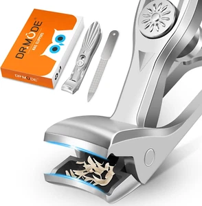 DRMODE Nail Clippers for Men Thick Nails, Angled Head Toe Nail Clippers for Thic - Picture 1 of 12