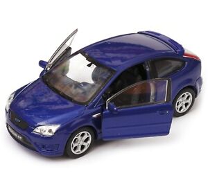 WELLY DieCast 1:34 FORD FOCUS ST BLUE New Model Car Metal in Box 1/34