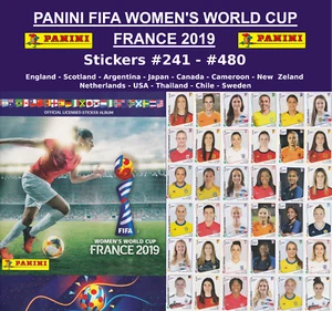 PANINI WOMEN'S WORLD CUP FRANCE 2019 STICKERS #241 - #480 - Picture 1 of 241