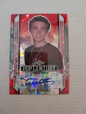 Jesse McCartney /2 Crystal Red Autograph Card 2021 Leaf Pop Century