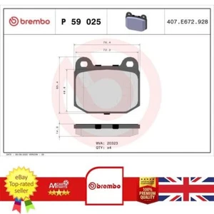 Brake Pad Set For Lotus 2 ELISE EUROPA EXIGE 4801292 - Picture 1 of 4