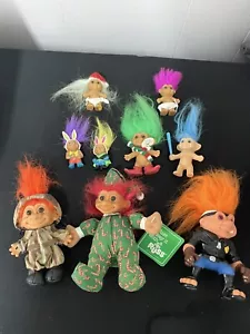 Toy Trolls Lot of 9 Collectibles - Picture 1 of 10
