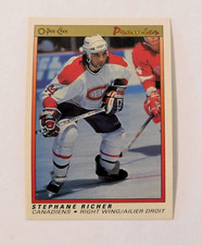 1989 1990 Stephane Richer O-Pee-Chee Premium #98 Montreal Canadiens Hockey Card