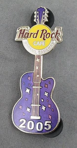 Hard Rock Cafe Pin Nassau Bahamas Purple Guitar w/ Diamonds Limited Edition - Picture 1 of 2