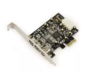 Pcie Karte Firewire 400 Und 800 Ieee1394 A+B Ti Texas Instruments Xio2213bzay - Bild 1 von 3