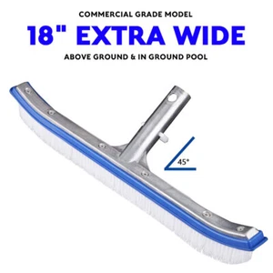 18'' Flexible Wall & Floor Swimming Pool Cleaning Brush Wall Floor Steps Cleaner - Picture 1 of 12