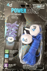 4iD Power Lacez LED Shoelaces Light Up Laces Safety Jogging Fashion - Picture 1 of 2