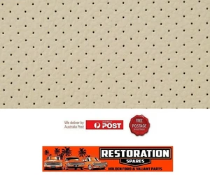 HOLDEN TORANA LH LX UC SEDAN CREAM perforated HEAD ROOF HOOD LINING (8B) - Picture 1 of 3