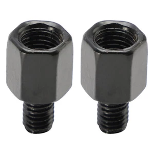 Paire d'adaptateurs pour rétroviseurs de moto M10 droite à M8 droite noir - Imagen 1 de 8