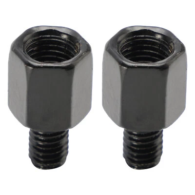 Paire d'adaptateurs pour rétroviseurs de moto M10 droite à M8 droite noir - Imagen 1 de 4