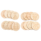 16Pcs Wooden Circle Tags for Home & Office Organization-