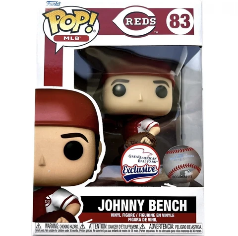 JOHNNY BENCH CINCINNATI REDS FUNKO POP 5-6-23 SGA BRAND NEW IN BOX *UNRELEASED* Cover