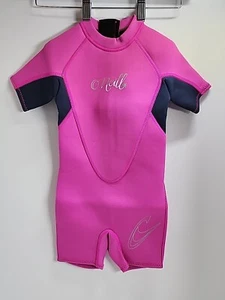 Kids Swimwear.O'neill Kids Wetsuit Reactor Girls Toddler Shorty Berry Slate. - Picture 1 of 19