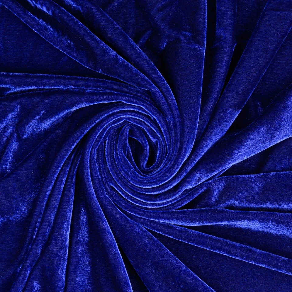 STRETCH SAMT Stoff Velour samtig elastisch Deko Kleider ROYAL EUR 9,98/m - Bild 1 von 1