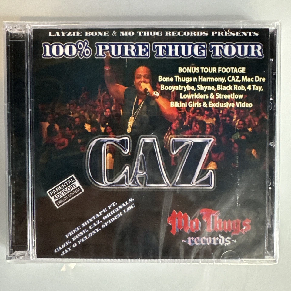 Caz 100% Pure Thug Tour CD & DVD New Sealed Mo Thugs Records - Image 1 of 2