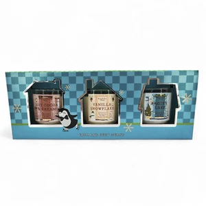 BATH & BODY WORKS Christmas Candle Sampler Set of 3 Mini Candles 4oz. New - Picture 1 of 12