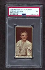 1912 T207 Brown Back Tobacco Card, Arthur Wilson (New York), PSA 1