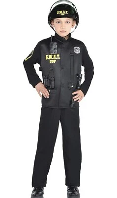Disfraz de Halloween Swat Office Deluxe para niño pequeño talla 3-4 T vestido de lujo NUEVO Foto 1 de 4