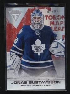 JONAS GUSTAVSSON 2011/12 11/12 PANINI TITANIUM #58 RUBY PARALLEL #45/99 AG4264 - Picture 1 of 1