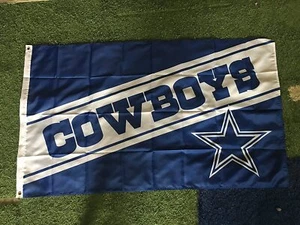 Dallas Cowboys Football Logo Flag 3x5ft -America's Team BLUE STAR - Picture 1 of 1