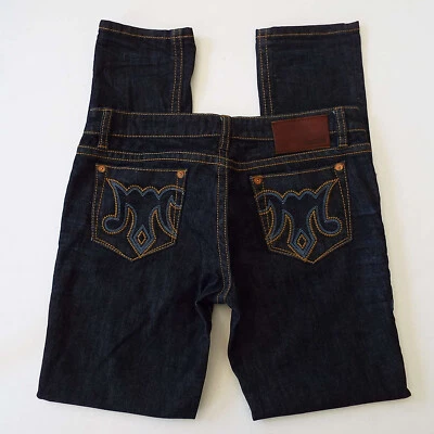 Pantalones de mezclilla MEK DNM Avalon Cigarette azul lavado oscuro para mujer talla 29 Foto 1 de 4