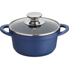 Wilko cassaforte antiaderente alluminio pressofuso blu 16 cm, forno e lavastoviglie