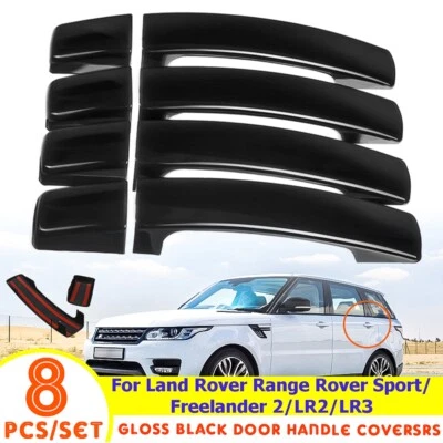 Kit de manija de puerta cubierta apta para Land Rover LR2 LR3 Range Rover Sport 2005-10 Foto 1 de 4