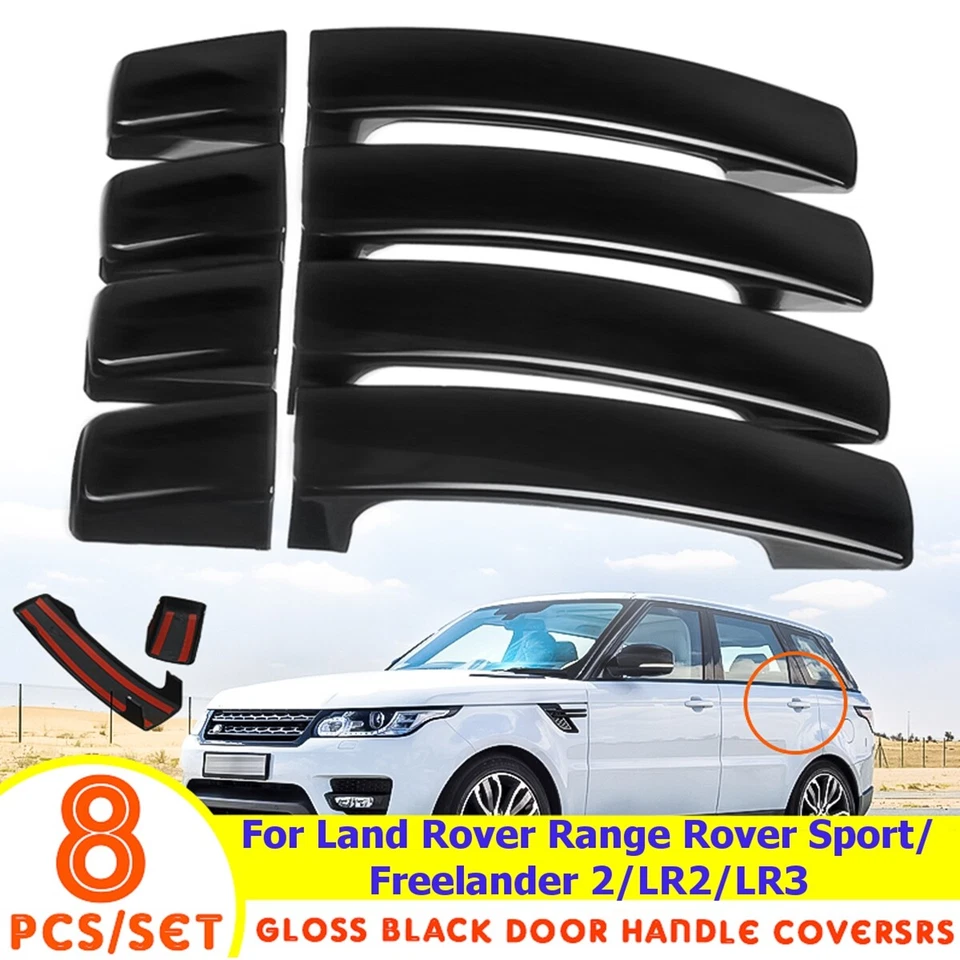 Kit de manija de puerta cubierta apta para Land Rover LR2 LR3 Range Rover Sport 2005-10 Foto 1 de 4