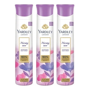 Yardley London Morning Dew Refreshing Body Spray 150ml, Pack of 3 - Picture 1 of 1