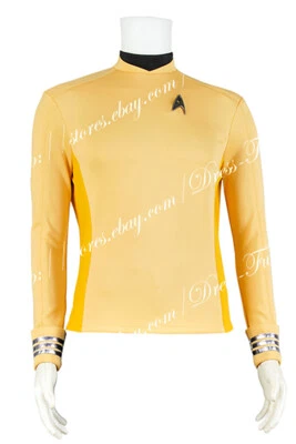 Beyond Captain James T. Kirk Uniforme Disfraz Disfraz Camiseta Amarilla  Foto 1 de 4
