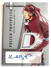 2005-06 Hot Prospects #261 Keith Ballard 2 Color Patch Autograph RC #304/349