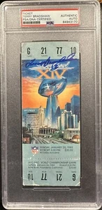 Terry Bradshaw Signed AUTOGRAPHED Super Bowl 14 Ticket Stub "SB XIV “ PSA AUTH - Picture 1 of 2