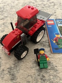 Lego City 7634 Farm Red Tractor Minifig Instruction Manual 100% Complete