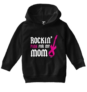 Rockin' Pink For My Mom - Breast Cancer Awareness Toddler/Youth Hoodie - Picture 1 of 12