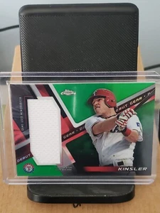 2019 Topps Chrome - Debut Gear - Green Refractor #DG-IK Ian Kinsler #/99 - Foto 1 di 2