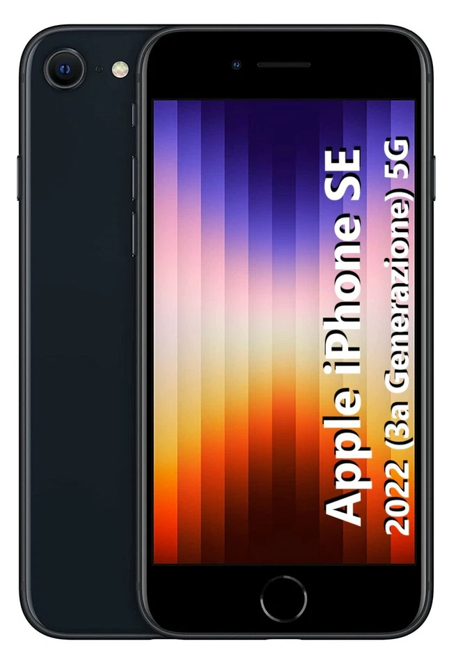 Smartphone Apple iPhone SE 2022 3A Generación 5G 128GB 4,7" MIDNIGHT MMXJ3 - Imagen 1 de 4