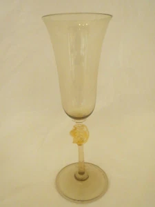 Murano glass goblet handmade Vetro murano bicchiere Davide Fuin signed - Foto 1 di 3