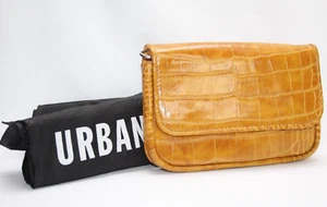 URBAN OUTFITTERS Light brown faux mock croc leather small belt bag / holidays - Picture 1 of 7