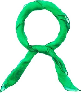 GCFIYPP 50er Jahre quadratischer Chiffonschal transparenter Hals Kopftuch für grün - Bild 1 von 6