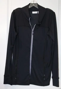 Mantel Jacke Large Cee Cee Cheryl Burke schwarz Reißverschluss LS Activewear Stretch neu ohne Etikett - Bild 1 von 1