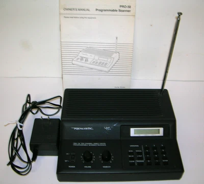Realistic Pro-58 Scanning Receiver Radio Scanner 20-400 w/ Power Cord Instructio - Image 1 of 4