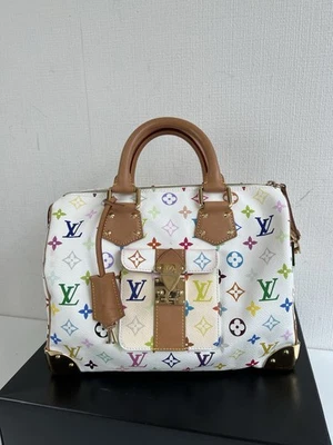 Louis Vuitton многоцветный Speedy30 Дамская сумка белый - Изображение 1 из 4