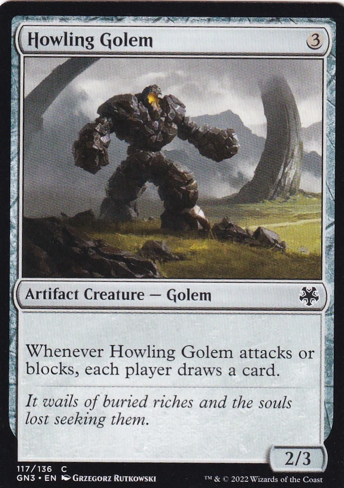 MTG Howling Golem English GN3 - Image 1 of 1