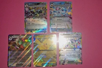 Pokemon Lotto 5 Ex  Evoluzioni Prismatiche Umbreon 060 Pack Fresh - Immagine 1 di 4