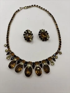 Collar Vintage KRAMER de NUEVA YORK Colores Otoño 16", Ámbar, Citrino, Cerveza de Raíz  - Imagen 1 de 16