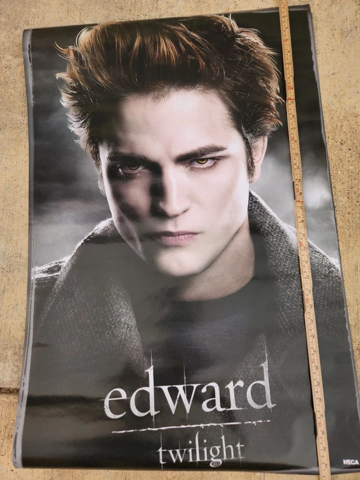 Póster de la película Edward Crepúsculo Robert Pattinson NECA decoración de vampiros vintage de los años 2000 Foto 1 de 4
